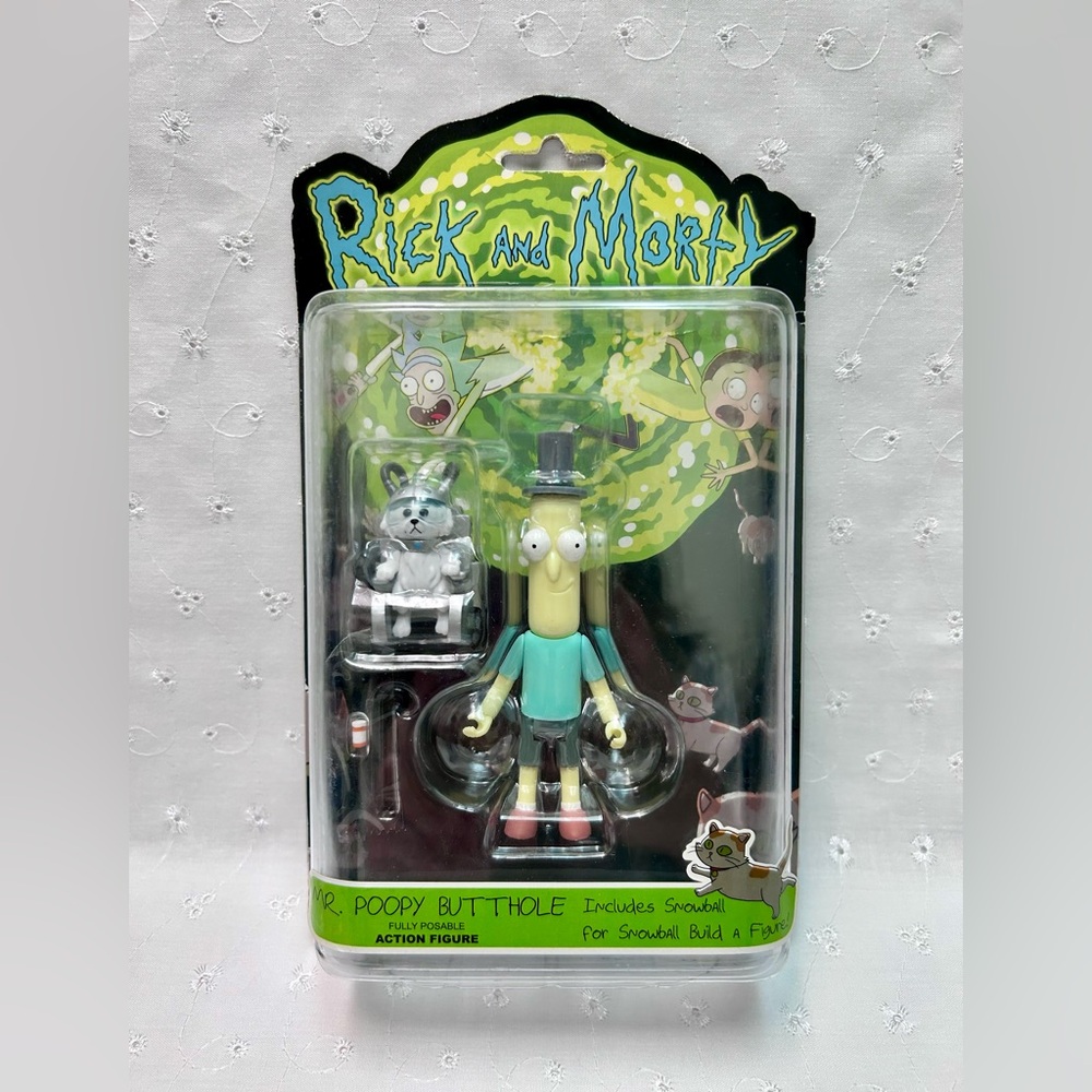 Rick and Morty Mr. Poopy and Snowball Funko Figures